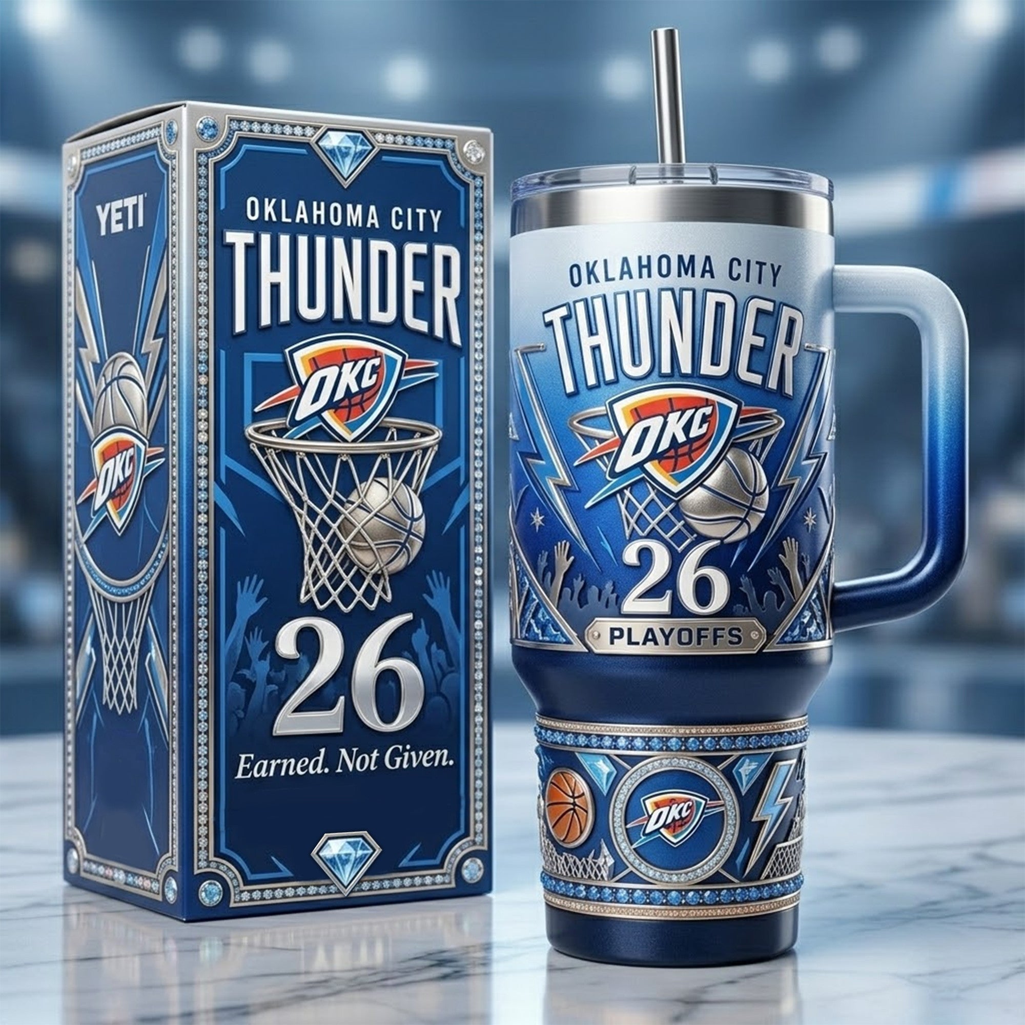 Premium OCT 40oz Tumbler With Handle TNSM