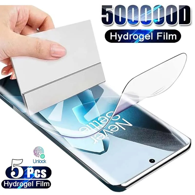 5Pcs Hydrogel Film For OnePlus 15 13 13R 12 12R 11 10 Pro Nord 5 CE 5 4 3 Lite Ace 6 5 Cover Screen Protector